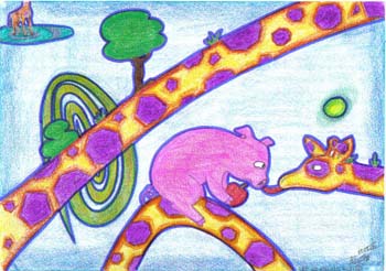 giraffe+schwein